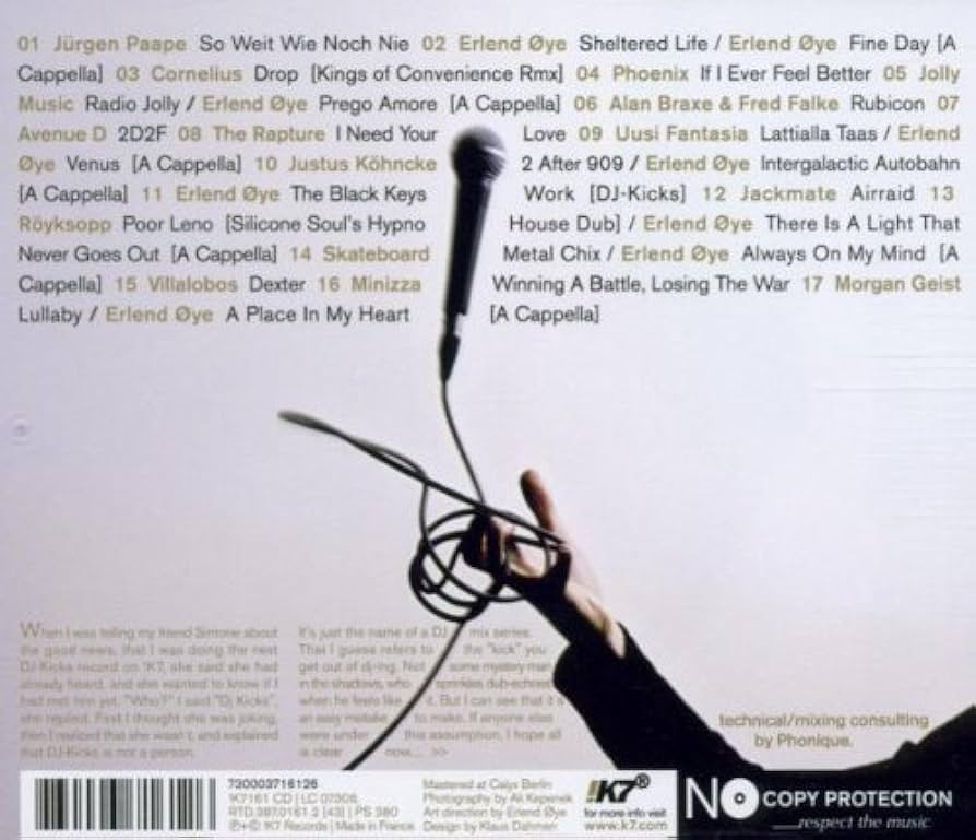 Dj Kicks: Erlend Oye: Amazon.it: CD e Vinili}